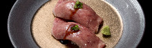 Beef sirloin sushi