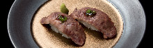 Beef skirt steak sushi