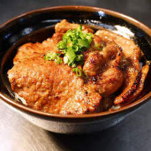 Miso pork rice bowl