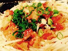 Stir-fried wagyu offal