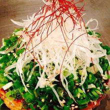Beef sinew okonomiyaki