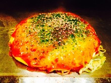 Hiroshima-style okonomiyaki