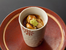 Foie gras chawanmushi with truffle ankake