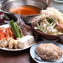 Seafood sumo wrestlers' stew Seafood sumo wrestlers' stew