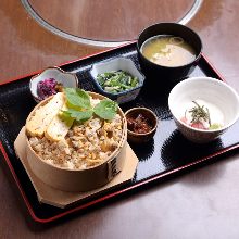 "Fukagawa" miso soup and clam rice bowl
