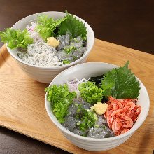 Seafood rice bowl