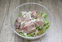 Raw ham salad