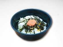 Mentaiko chazuke (marinated cod roe and rice with tea)