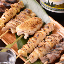 Assorted grilled skewers