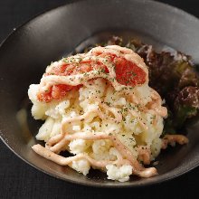 Cod roe potato salad