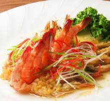 Steamed shrimp