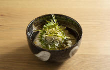 Shirasu chazuke (whitebait and rice with tea)