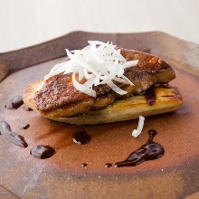 Foie gras teppanyaki Foie gras teppanyaki