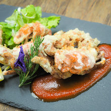 Fried soft shell crab