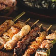 Assorted grilled skewers, 5 kinds