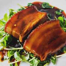Simmered pork belly