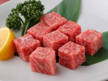 Wagyu beef diced steak