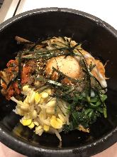 Stone grilled bibimbap