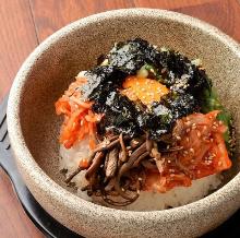 Stone grilled bibimbap