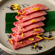 Edible raw beef