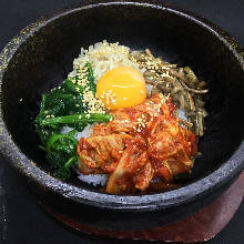 Stone grilled bibimbap