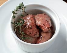 Chicken liver confit