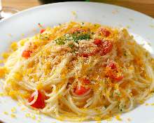 Pasta with dried mullet roe