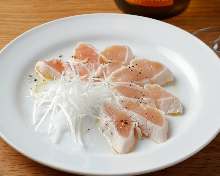 Chicken tenderloin carpaccio