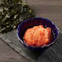 Seared spicy cod roe Seared spicy cod roe