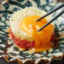 Wagyu beef steak tartare