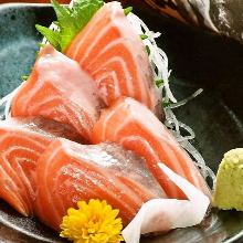 Salmon sashimi