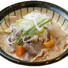Simmered offal with miso