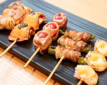 Assorted grilled skewers, 5 kinds