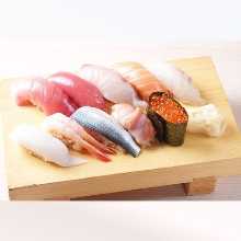 Assorted nigiri sushi, 10 kinds