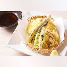 Assorted vegetable tempura
