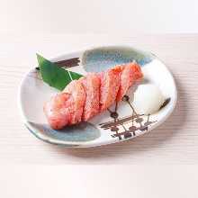 Seared spicy cod roe