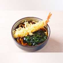Wheat noodles with tempura