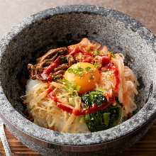 Stone grilled bibimbap Stone grilled bibimbap