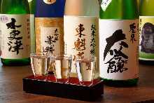 Boso local sake tasting set