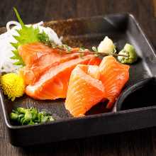 Salmon sashimi