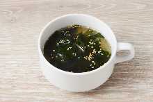 Wakame seaweed soup