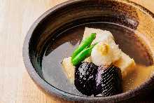 Eggplant ohitashi (boiled)