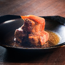 Simmered pork belly