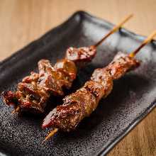 Grilled gizzard skewer