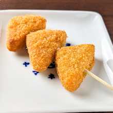 Deep-fried cheese