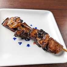 Grilled pork liver skewer