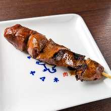 Grilled pork liver skewer