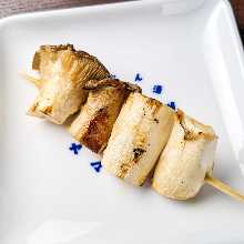 Eringi (king oyster) mushroom skewer