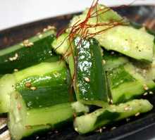 Smashed cucumber salad