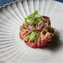 Wagyu beef steak tartare